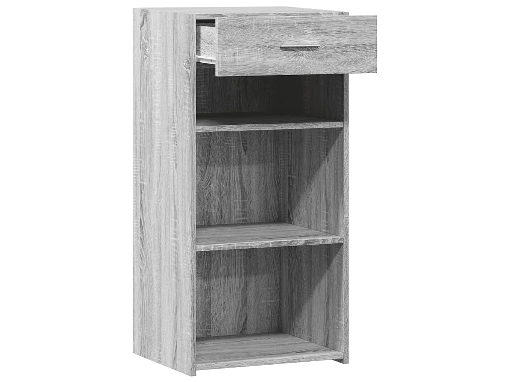 Dressoir 45x42,5x93 cm bewerkt hout grijs sonoma eikenkleurig