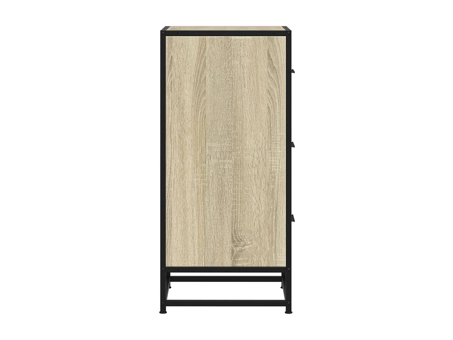 Buffet chêne sonoma 35,5x35x76 cm bois d'ingénierie et métal