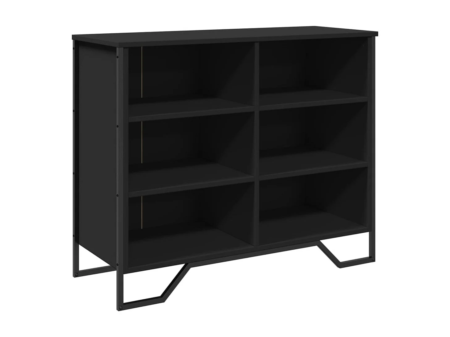 Sideboard Schwarz 91x35,5x74,5 cm Holzwerkstoff