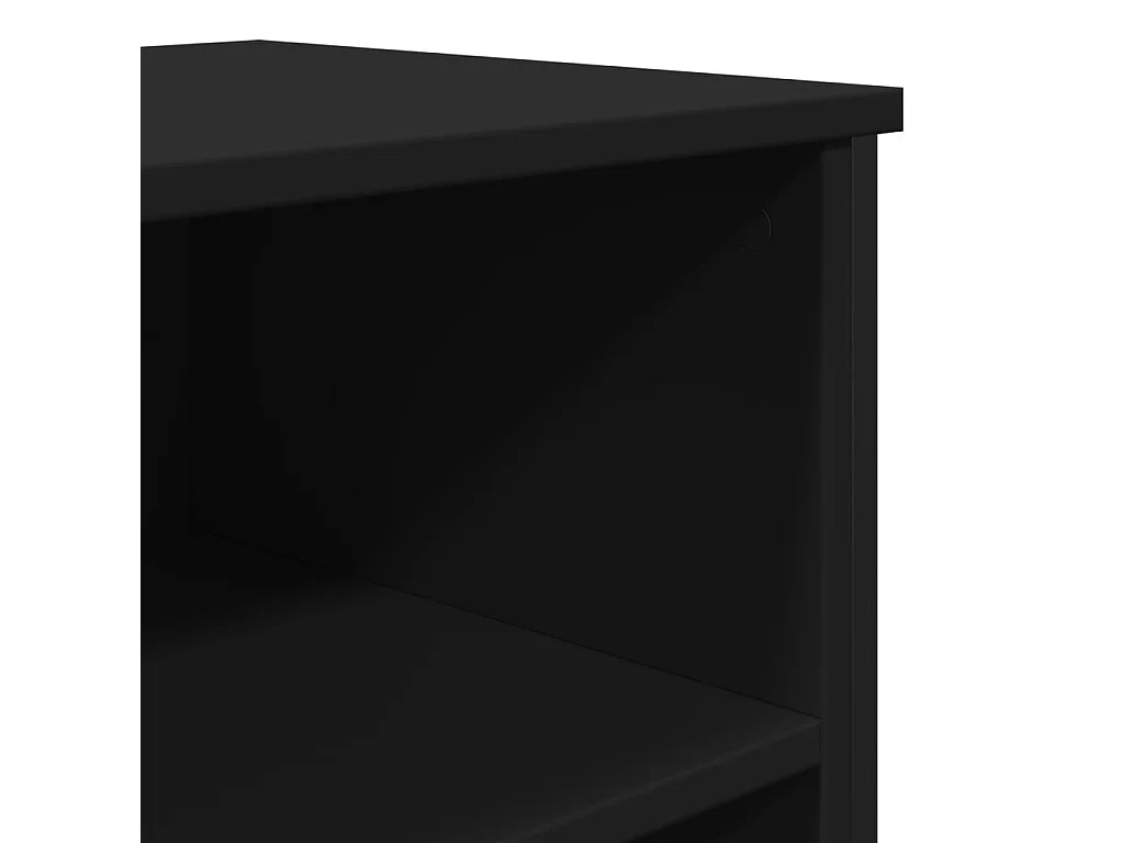Sideboard Schwarz 91x35,5x74,5 cm Holzwerkstoff