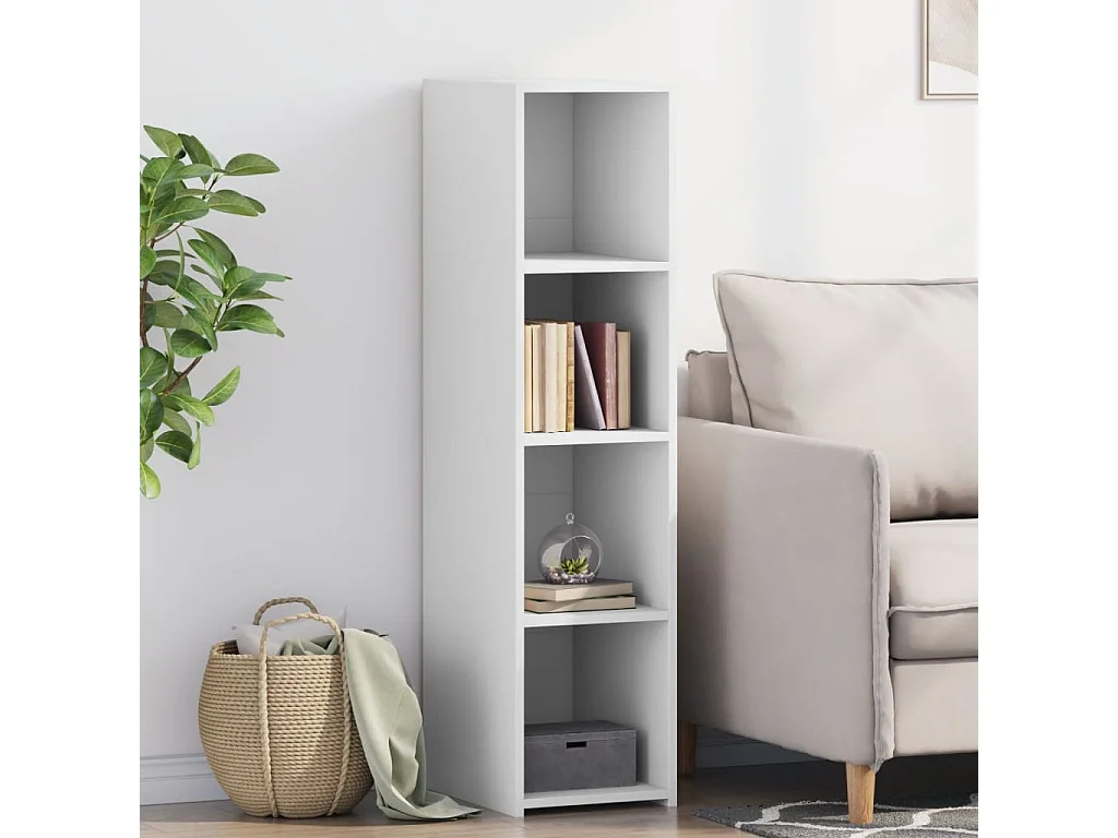 Buffet blanc 30x41x124 cm bois d'ingénierie