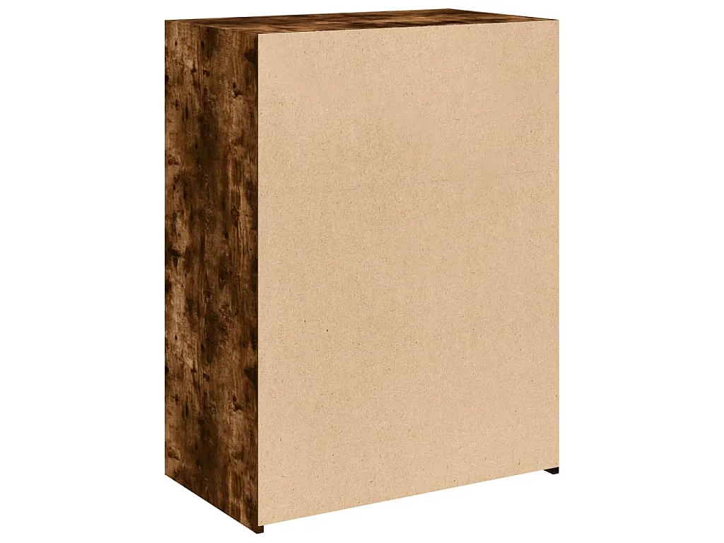 Buffet chêne fumé 70x41x93 cm bois d'ingénierie