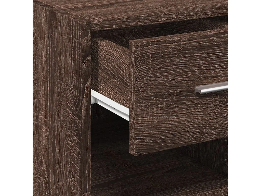 Buffet chêne marron 40x42,5x93 cm bois d'ingénierie