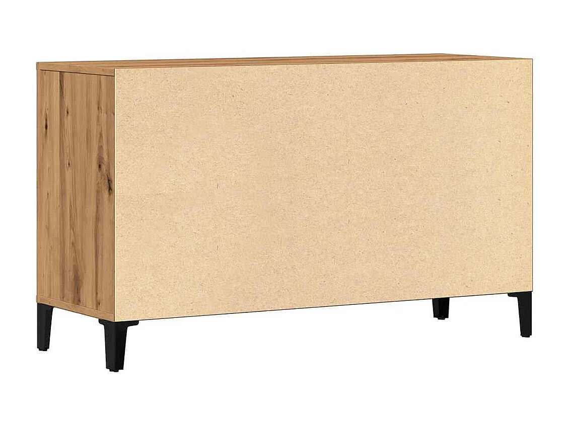 Buffet chêne artisanal 100x36x60 cm bois d'ingénierie