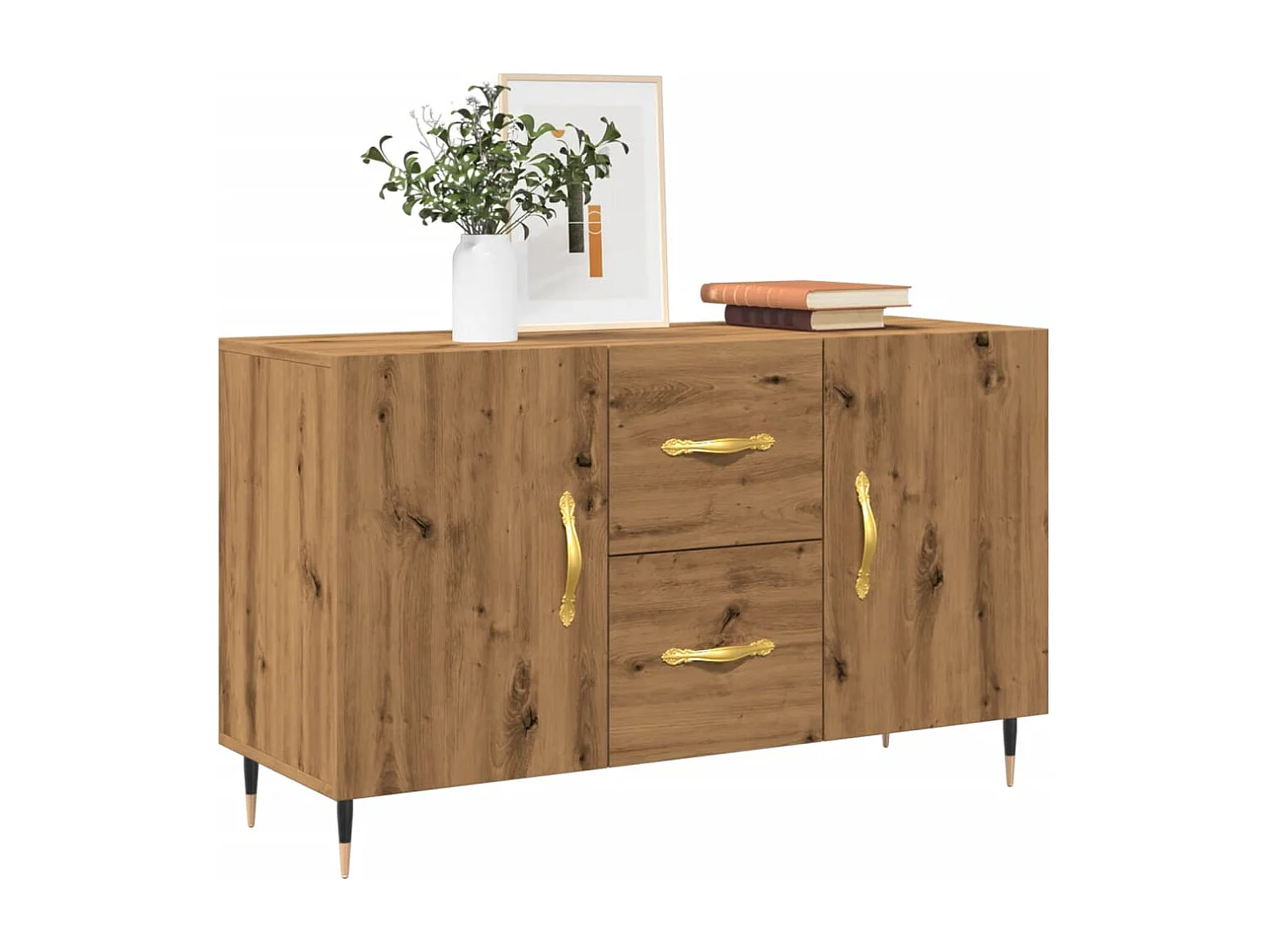 Sideboard Artisan-Eiche 100x36x60 cm Holzwerkstoff