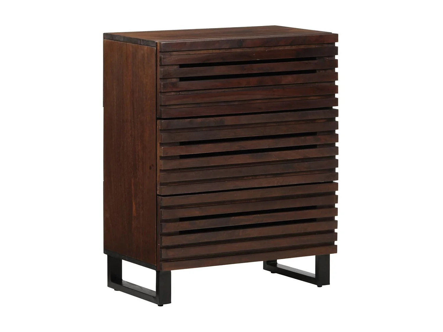 Dressoirs 3 st 60x34x75 cm massief mangohout