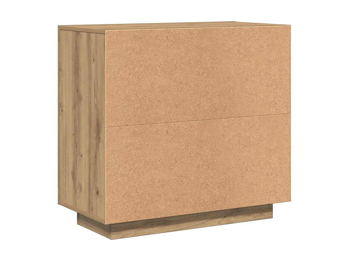 Buffet chêne artisanal 80x40x75 cm bois d'ingénierie