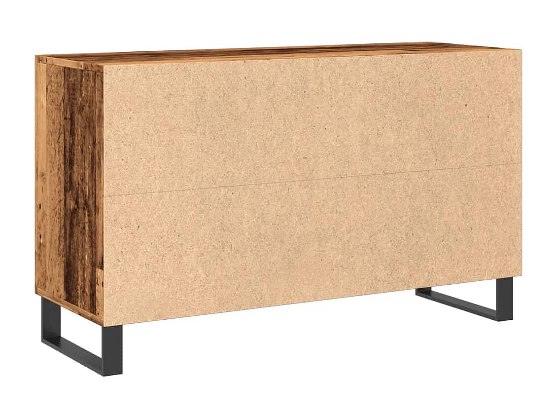 Buffet vieux bois 100x36x60 cm bois d'ingénierie