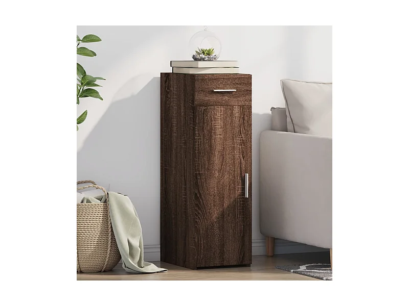 Sideboard Braun Eichen-Optik 30x42,5x93 cm Holzwerkstoff