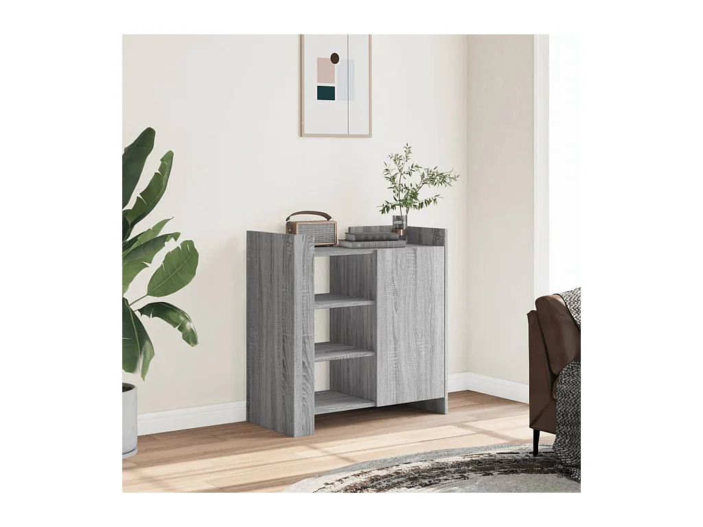 Buffet sonoma gris 73,5x35x75 cm bois d'ingénierie