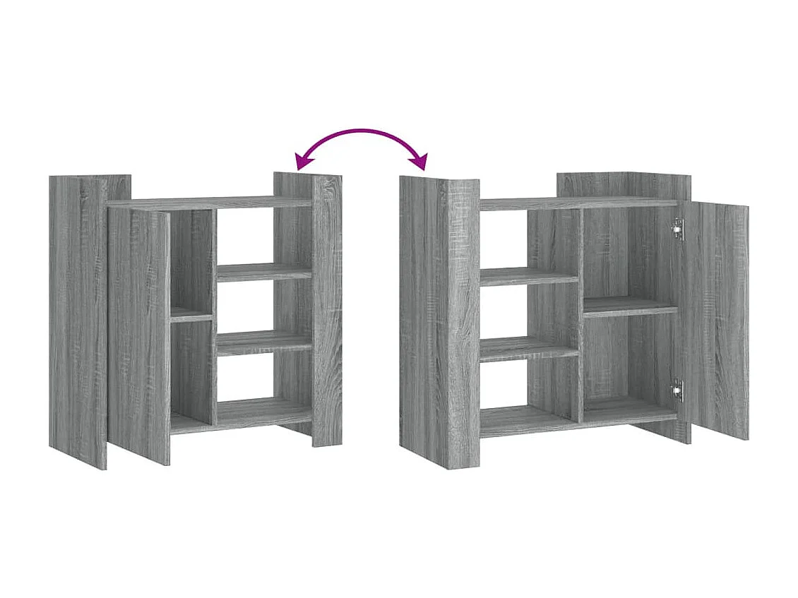 Buffet sonoma gris 73,5x35x75 cm bois d'ingénierie