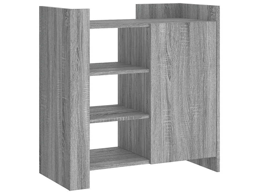 Dressoir 73,5x35x75 cm bewerkt hout grijs sonoma eikenkleurig