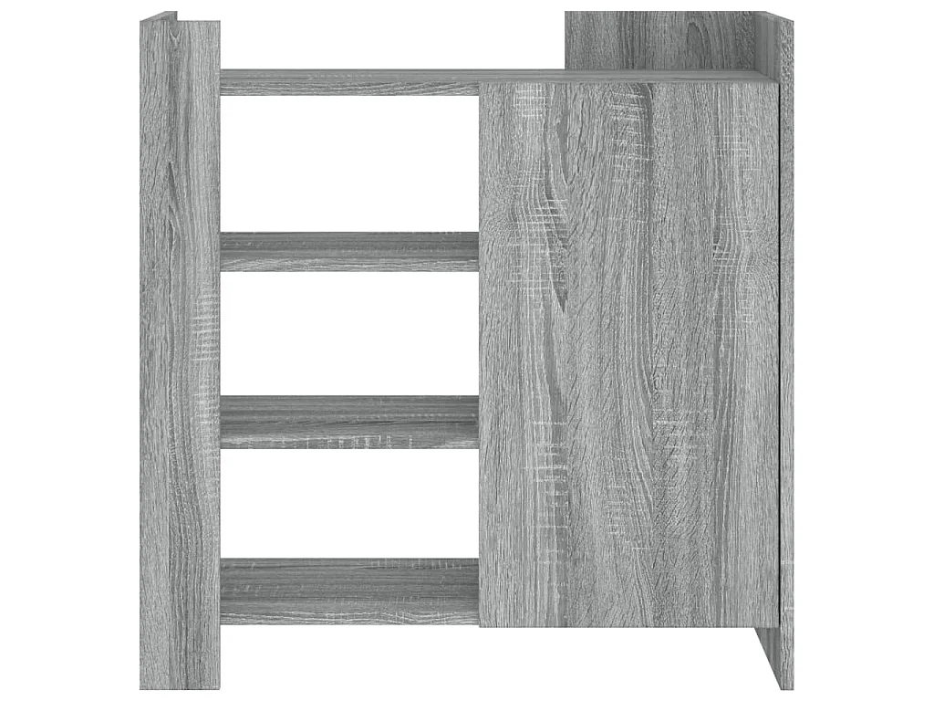 Dressoir 73,5x35x75 cm bewerkt hout grijs sonoma eikenkleurig