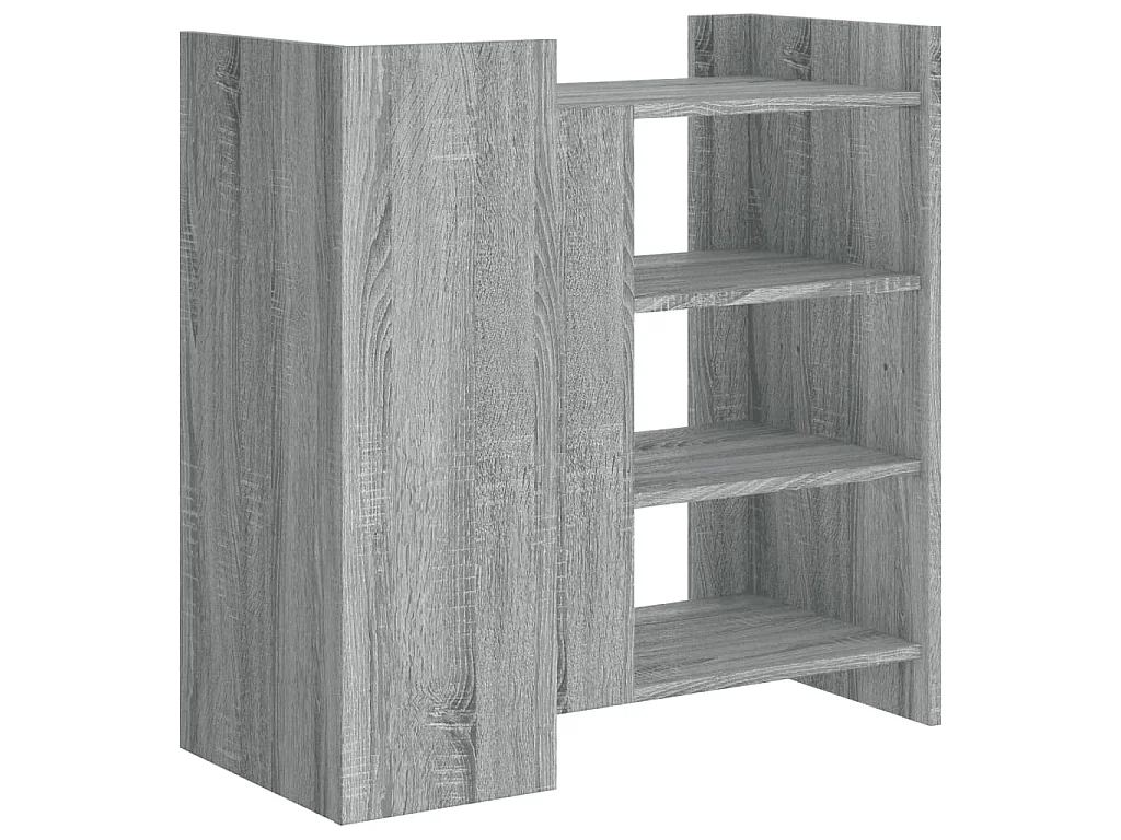 Dressoir 73,5x35x75 cm bewerkt hout grijs sonoma eikenkleurig