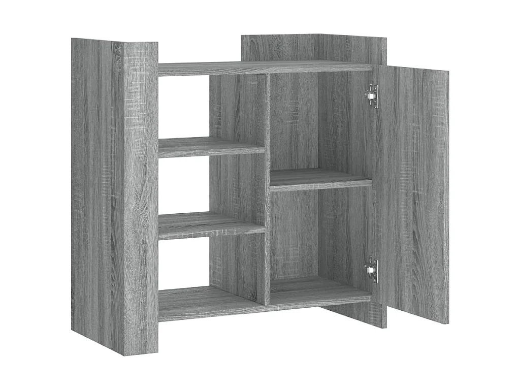 Dressoir 73,5x35x75 cm bewerkt hout grijs sonoma eikenkleurig