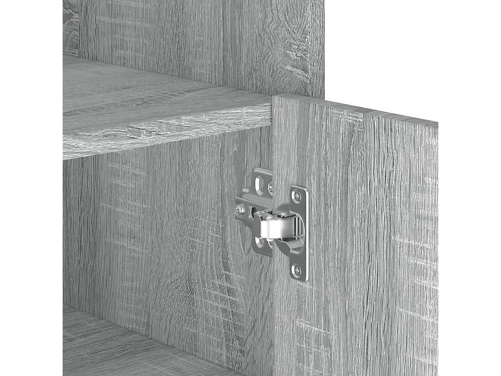 Dressoir 73,5x35x75 cm bewerkt hout grijs sonoma eikenkleurig