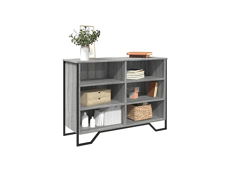 Buffet sonoma gris 101x35,5x74,5 cm bois d'ingénierie