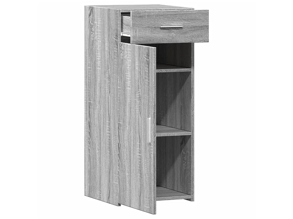 Dressoir 40x42,5x93 cm bewerkt hout grijs sonoma eikenkleur