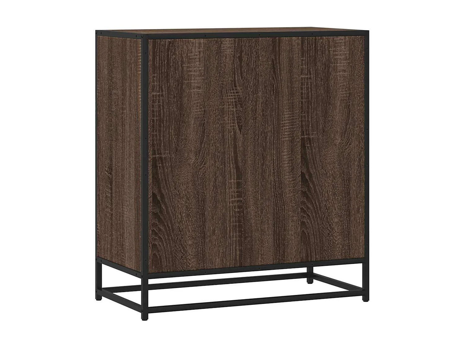 Buffet chêne marron 68x35x76 cm bois d'ingénierie