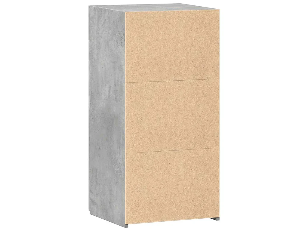 Dressoir 45x42,5x93 cm bewerkt hout betongrijs