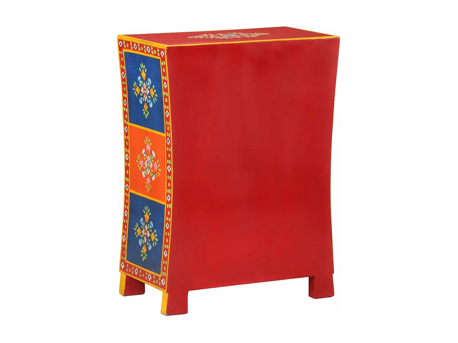 Sideboard Handbemalt 54x30x74 cm Massivholz Mango