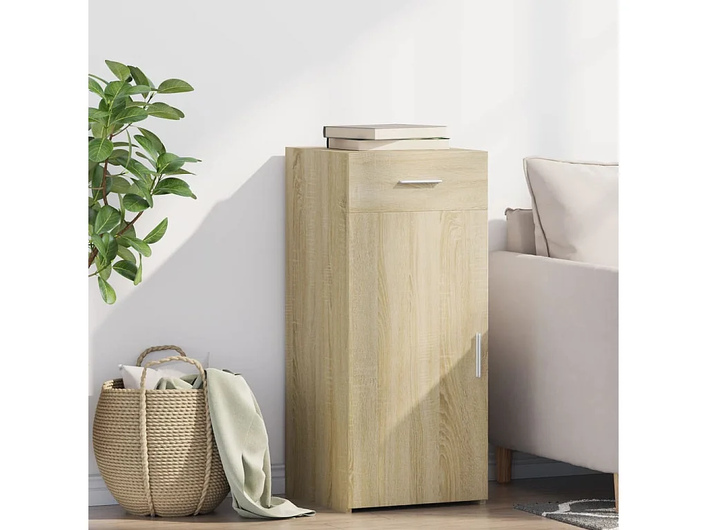 Dressoir 40x42,5x93 cm bewerkt hout sonoma eikenkleurig