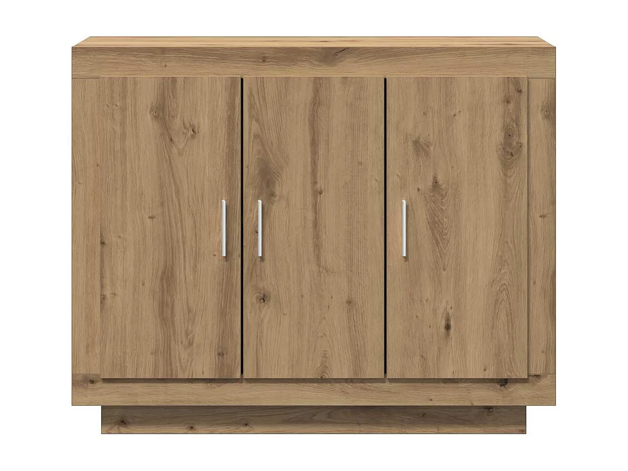 Buffet chêne artisanal 92x35x75 cm bois d'ingénierie