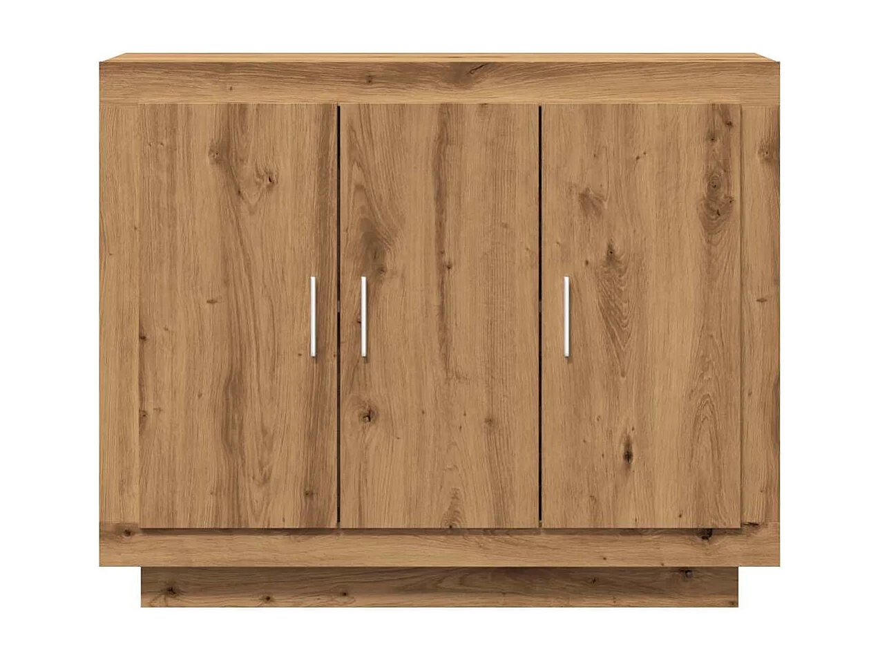 Buffet chêne artisanal 92x35x75 cm bois d'ingénierie