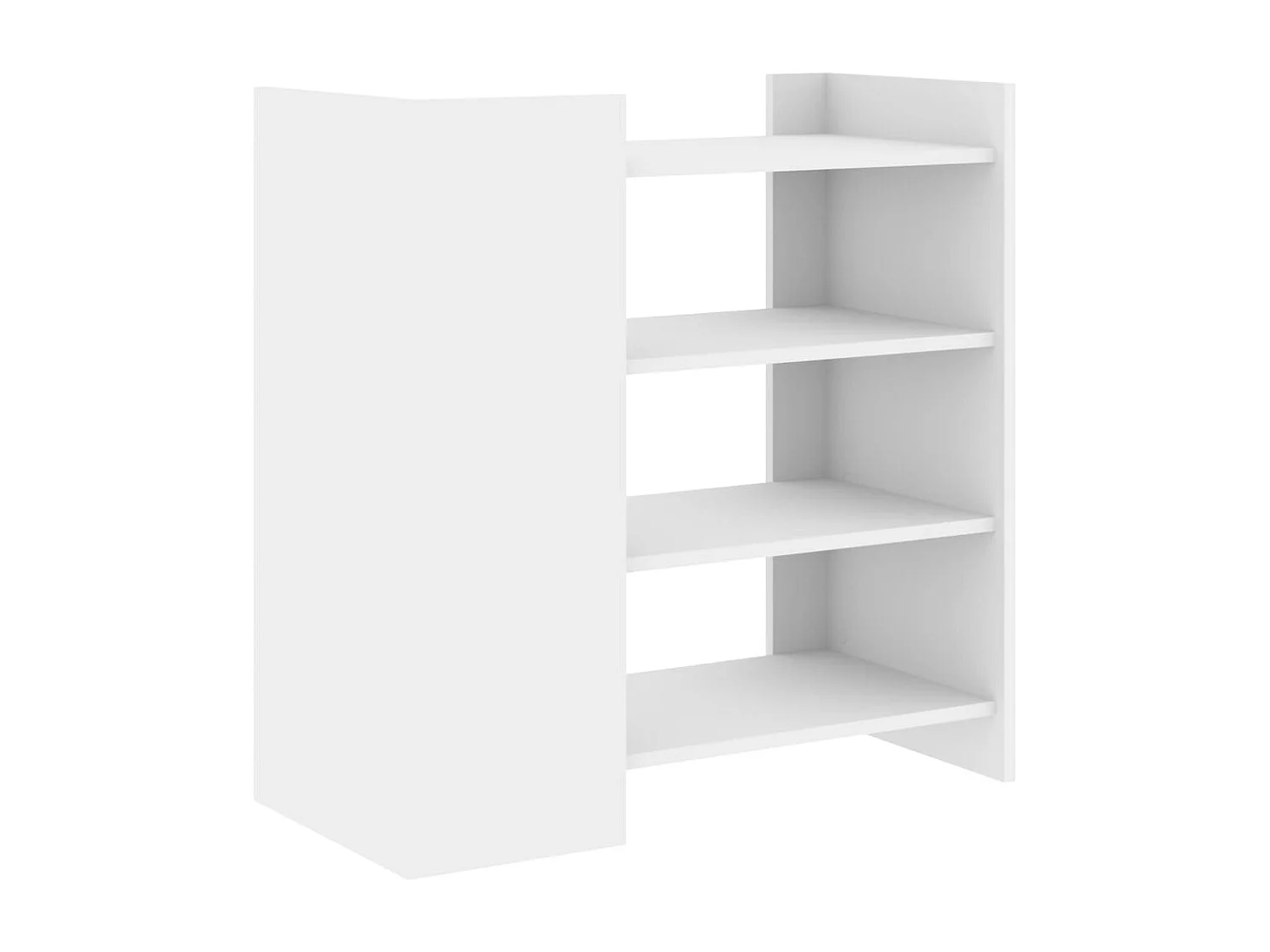 Buffet blanc 73,5x35x75 cm bois d’ingénierie
