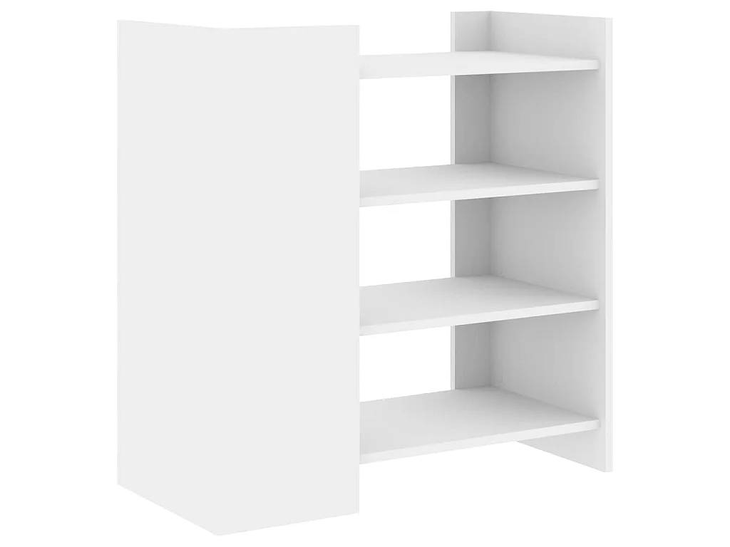 Credenza Bianca 73,5x35x75 cm in Legno Multistrato