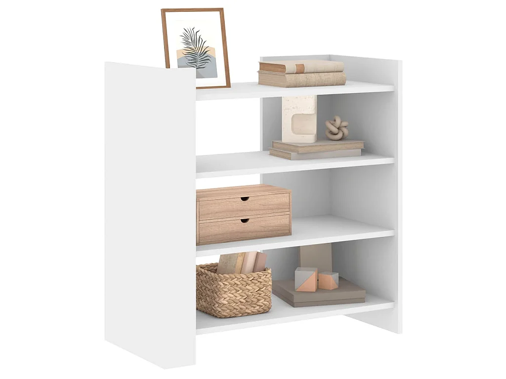 Credenza Bianca 73,5x35x75 cm in Legno Multistrato