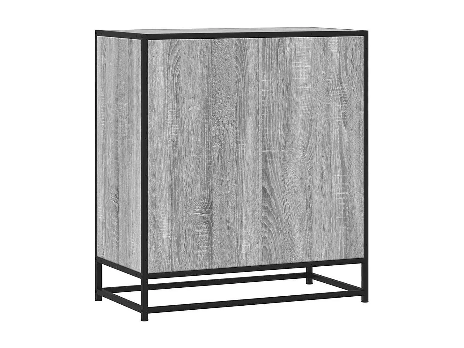 Buffet sonoma gris 68x35x76 cm bois d'ingénierie et métal