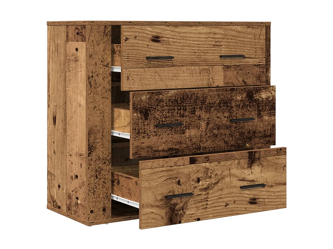 Buffet vieux bois 80x33x70 cm bois d'ingénierie