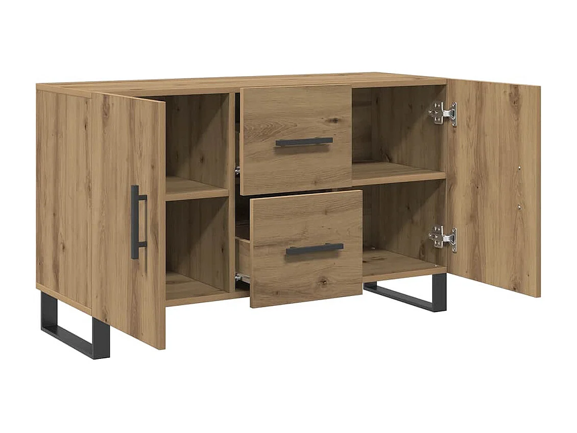 Sideboard Artisan-Eiche 100x36x60 cm Holzwerkstoff