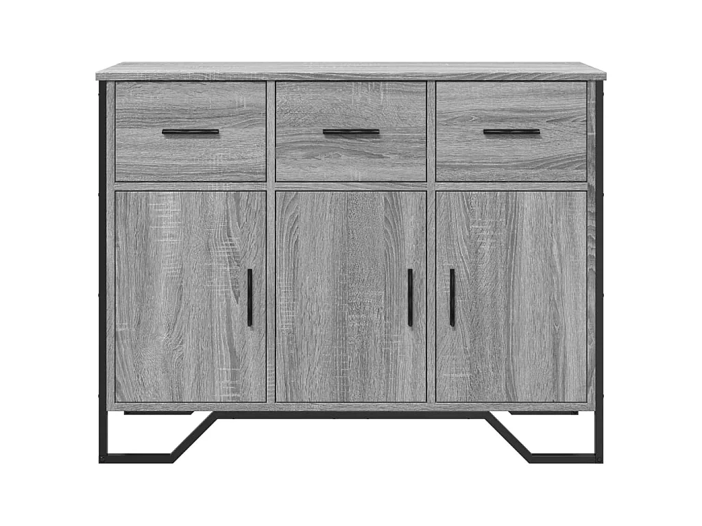 Buffet sonoma gris 97x32,5x74,5 cm bois d'ingénierie