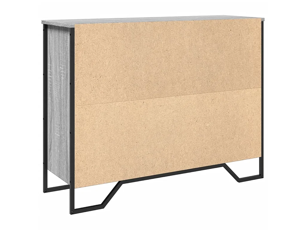 Buffet sonoma gris 97x32,5x74,5 cm bois d'ingénierie