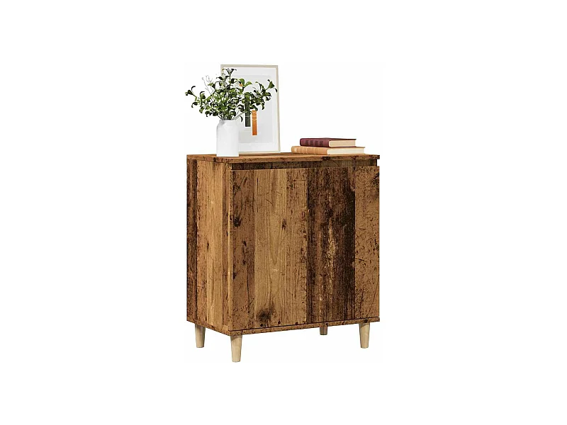 Buffet vieux bois 60x35x70 cm bois d'ingénierie