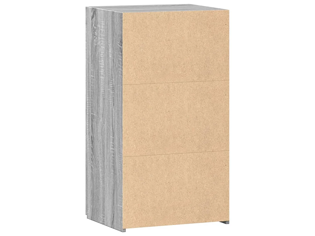 Dressoir 50x42,5x93 cm bewerkt hout grijs sonoma eikenkleurig