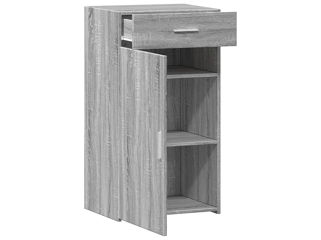 Dressoir 50x42,5x93 cm bewerkt hout grijs sonoma eikenkleurig