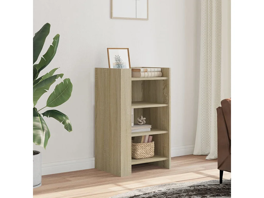 Buffet chêne sonoma 45x35x75 cm bois d'ingénierie