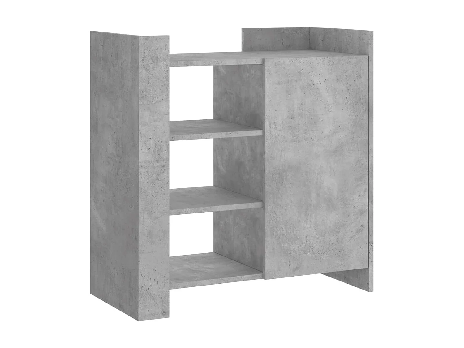 Buffet gris béton 73,5x35x75 cm bois d'ingénierie