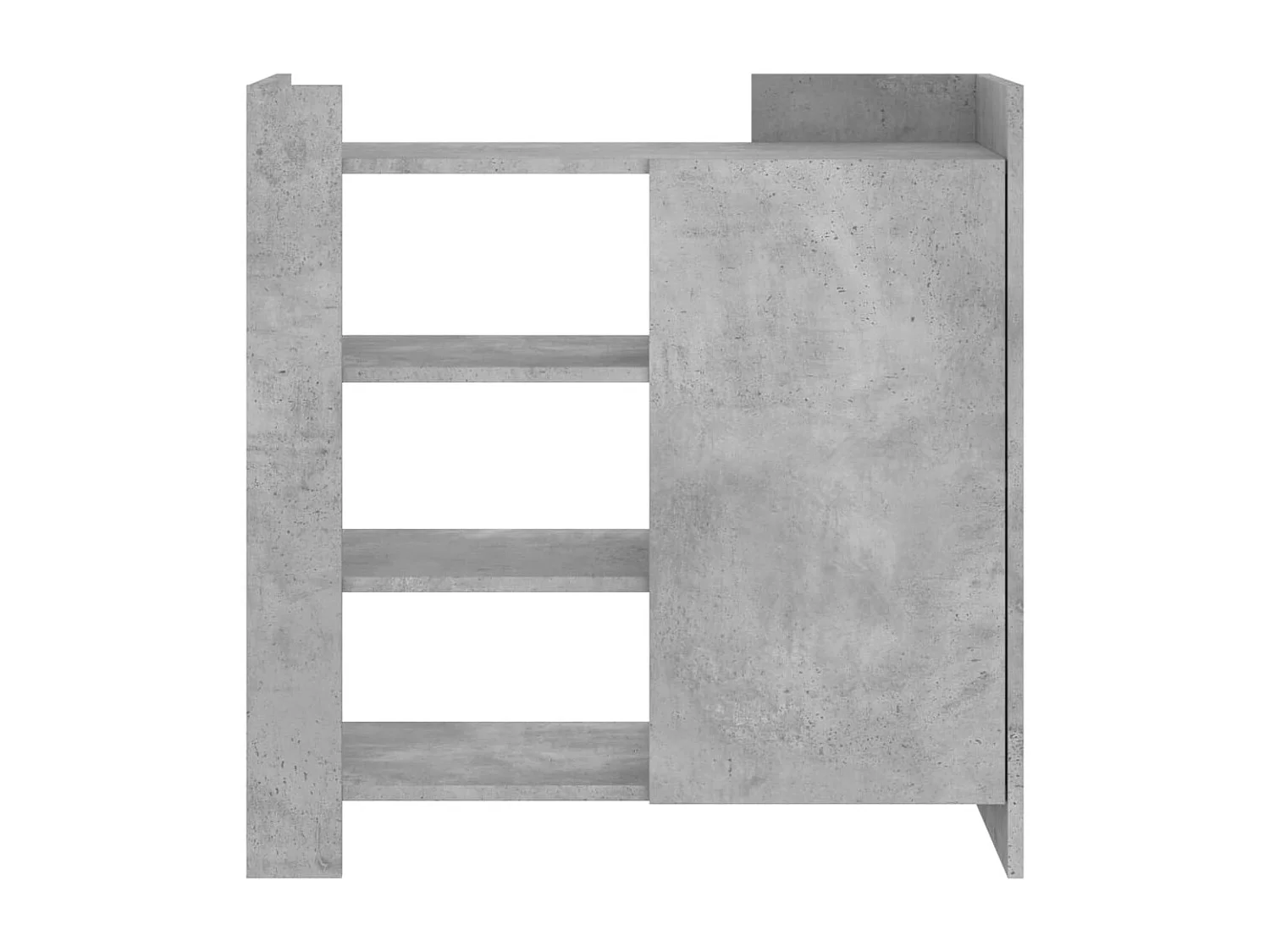 Buffet gris béton 73,5x35x75 cm bois d'ingénierie