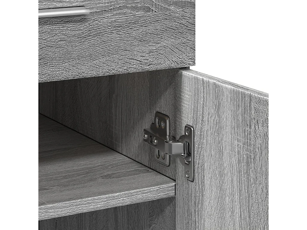 Sideboard Grau Sonoma 80x42,5x93 cm Holzwerkstoff