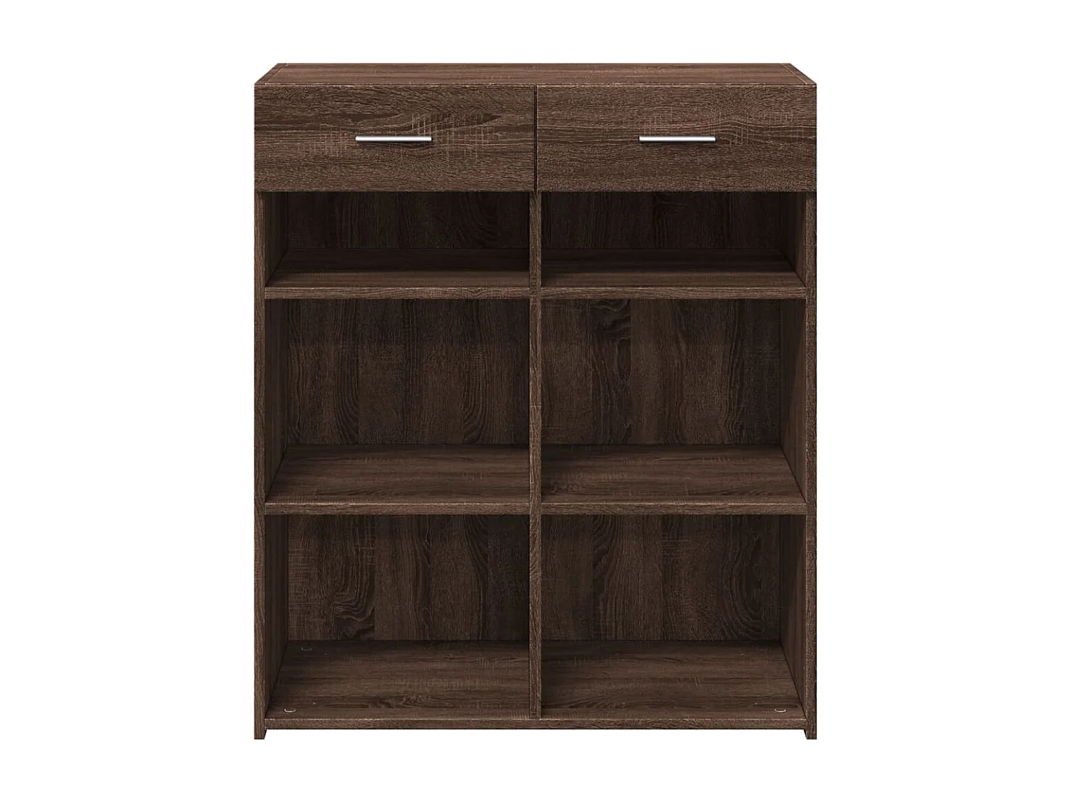Buffet chêne marron 80x42,5x93 cm bois d'ingénierie