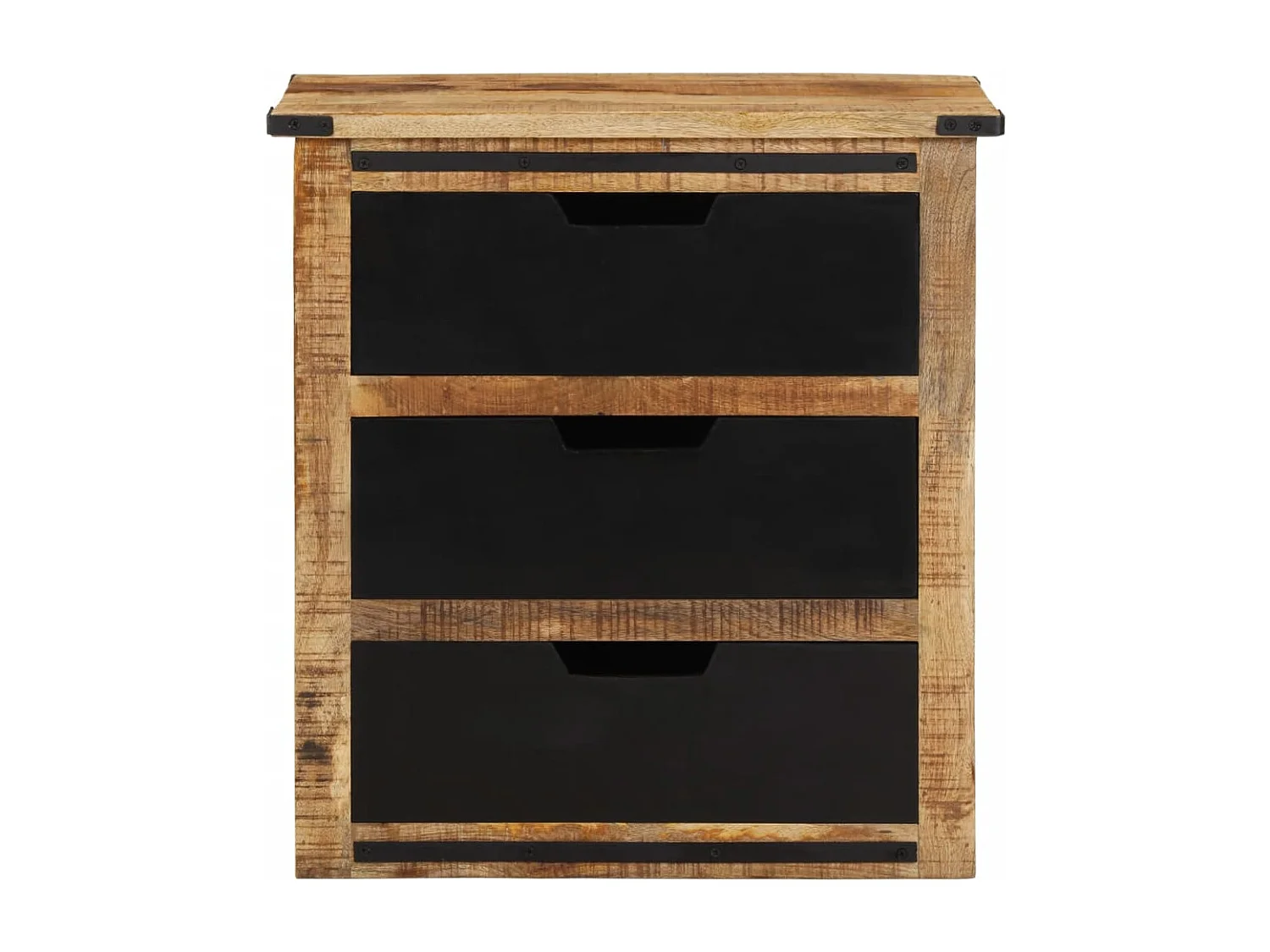 Buffet avec 3 tiroirs 55x35x60 cm bois massif de manguier