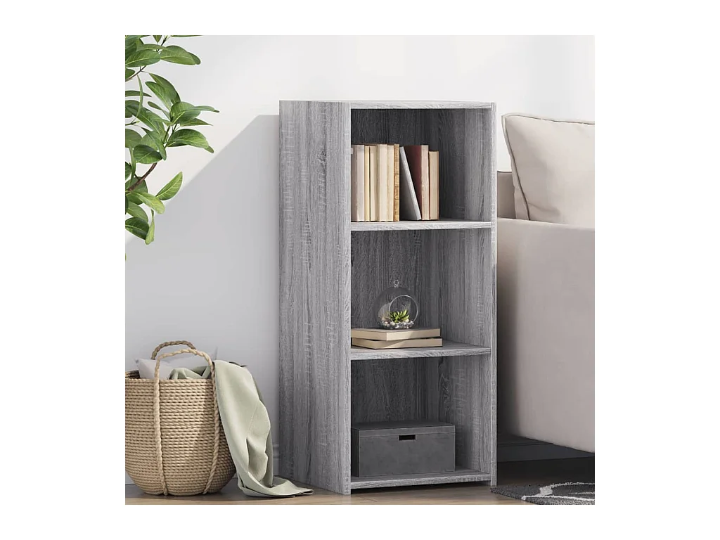 Dressoir 40x41x93 cm bewerkt hout grijs sonoma eikenkleurig