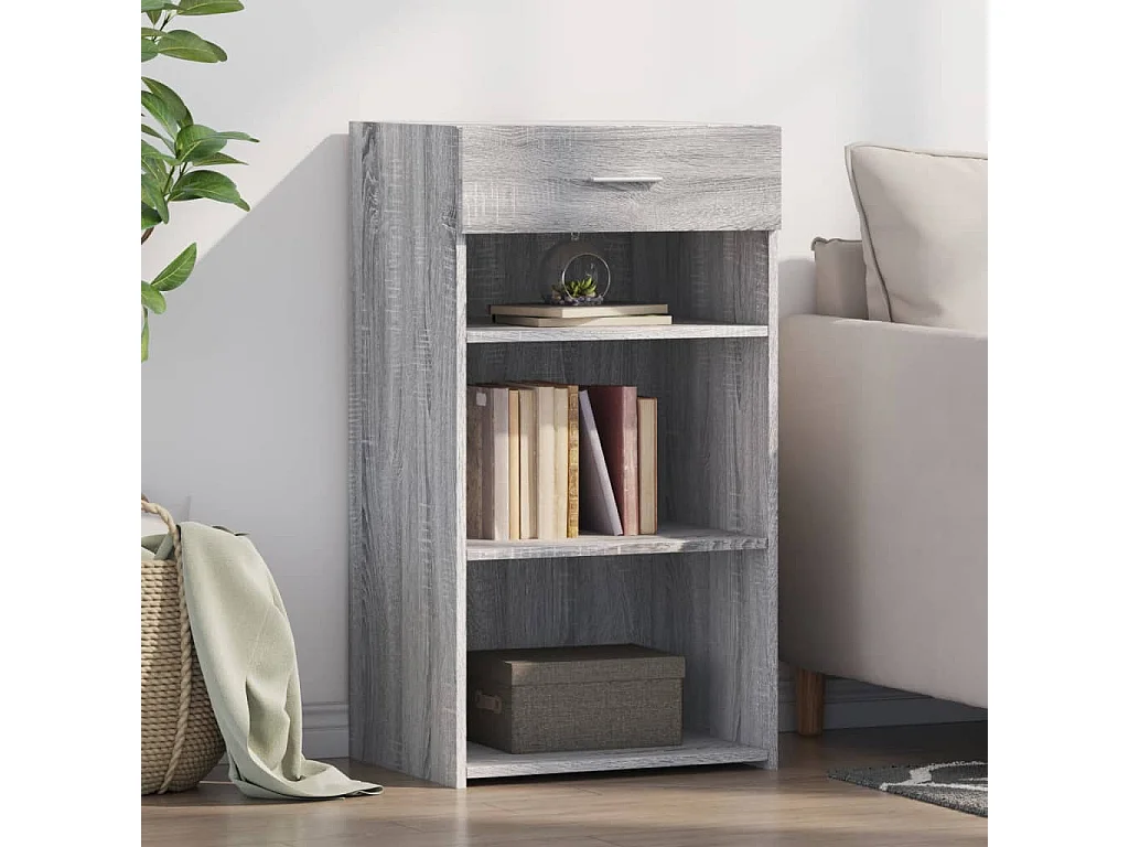 Sideboard Grau Sonoma 50x42,5x93 cm Holzwerkstoff