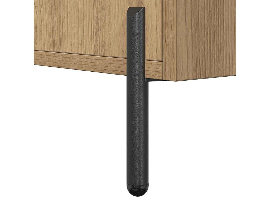 Buffet chêne artisanal 100x36x60 cm bois d'ingénierie