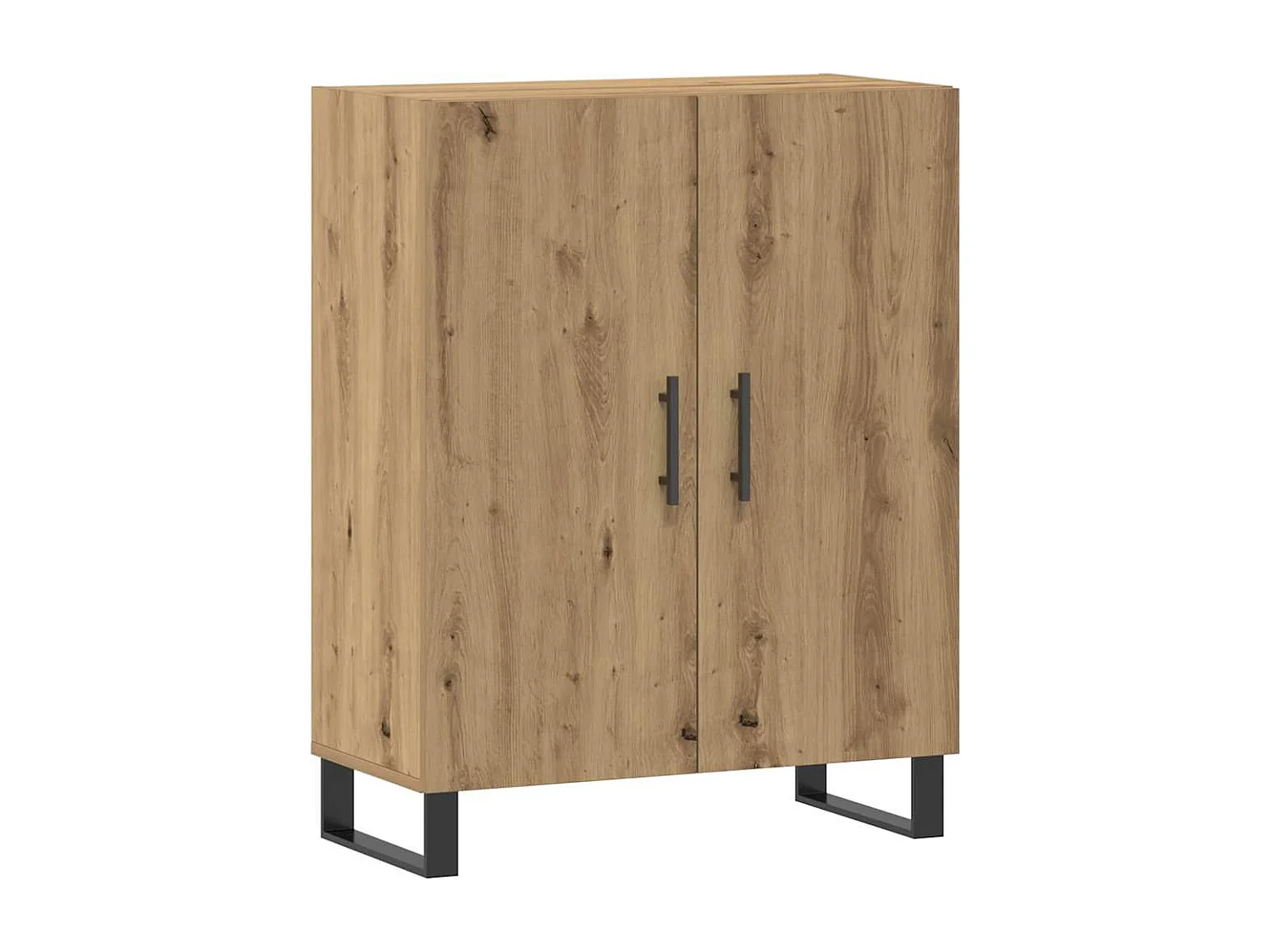 Buffet chêne artisanal 69,5x34x90 cm bois d'ingénierie