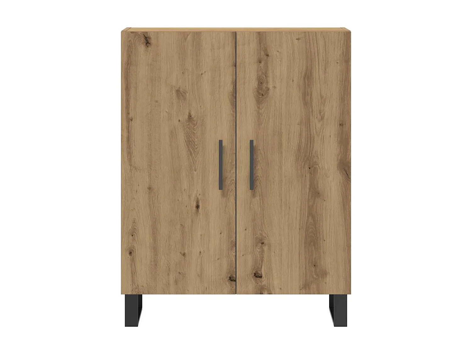 Buffet chêne artisanal 69,5x34x90 cm bois d'ingénierie